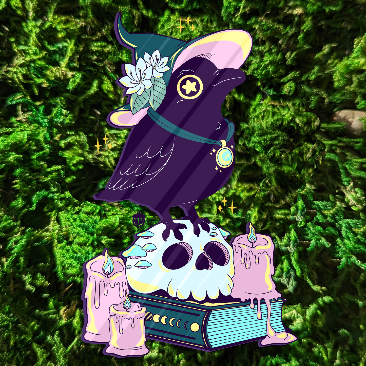 Ikarus Raven Witch Enamel Pin **PREORDER**