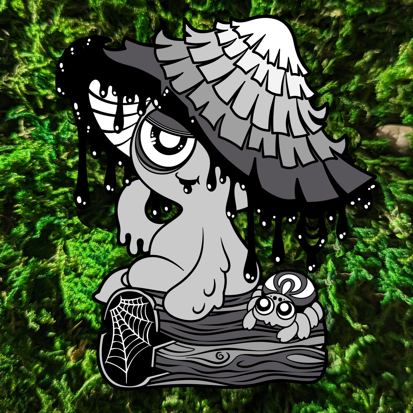 Inky Cap Mushkin Enamel Pin **PREORDER**