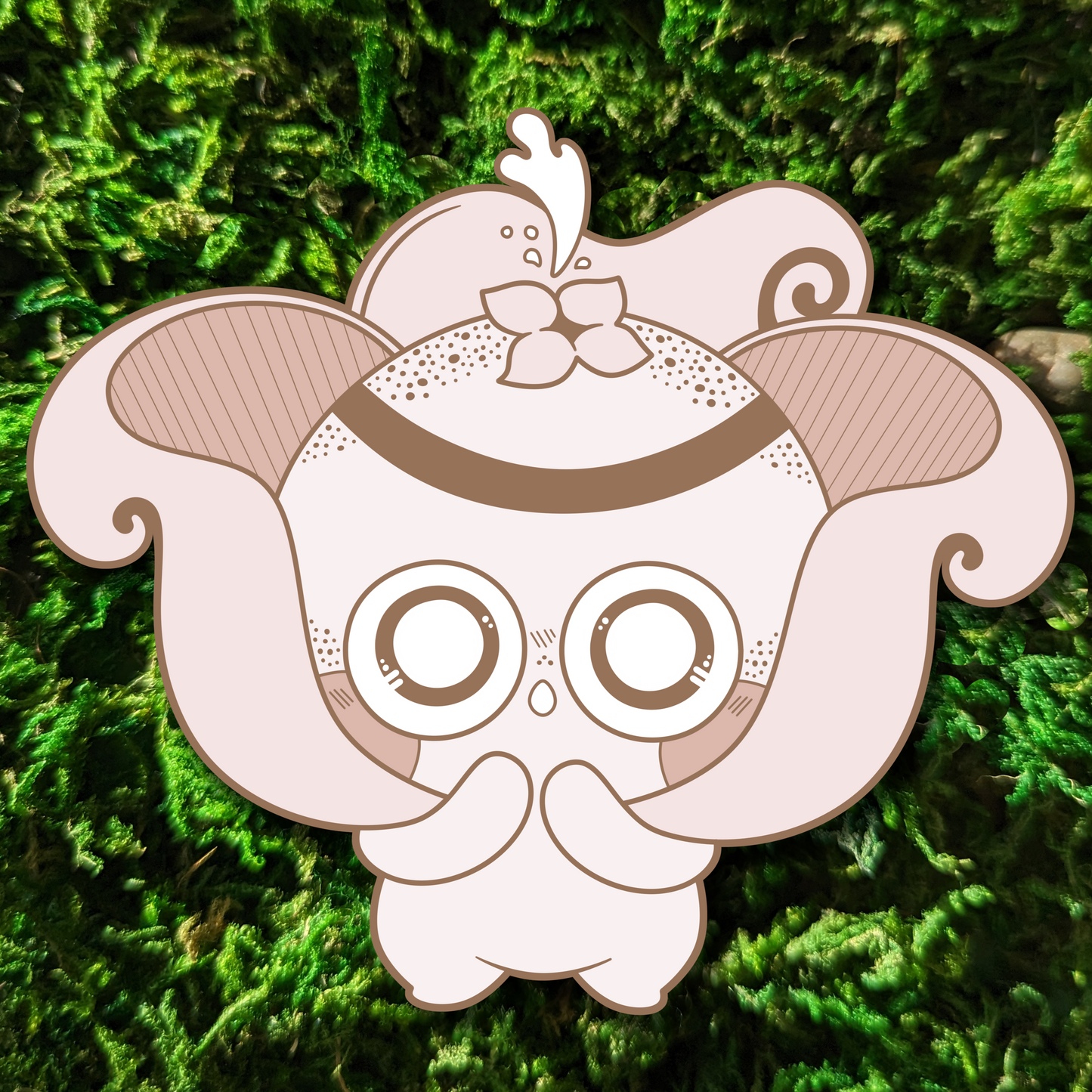 Acorn Puffball Mushkin Enamel Pin **PREORDER**