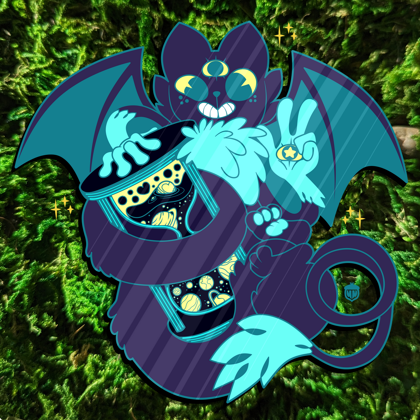 Rigel the Shadow Cat Enamel Pin **PREORDER**