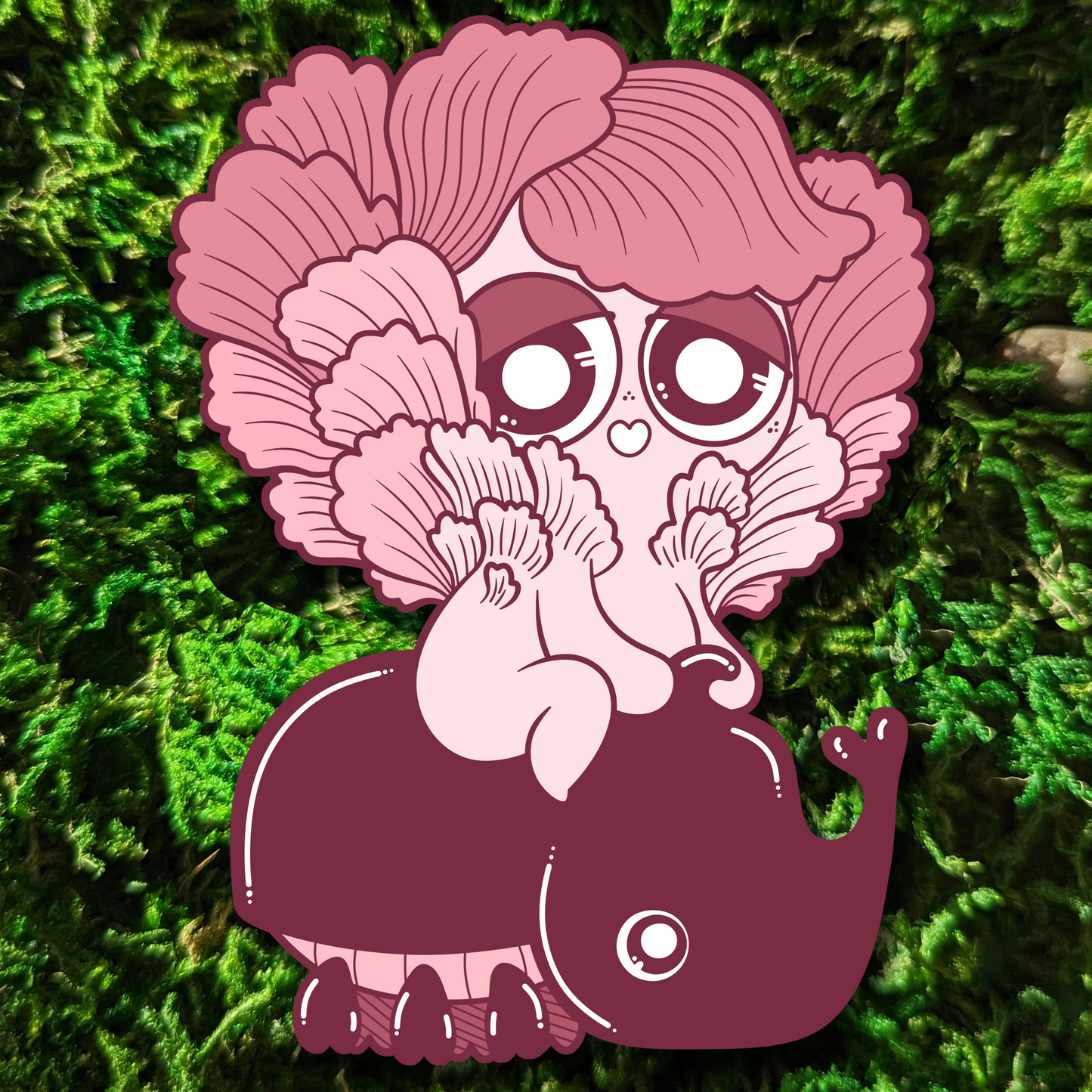 Pink Oyster Mushkin Enamel Pin **PREORDER**