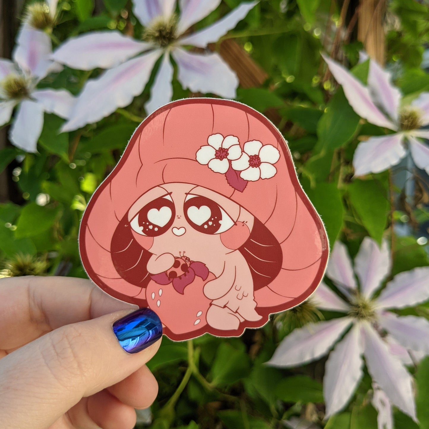 Red Mushkin Sticker