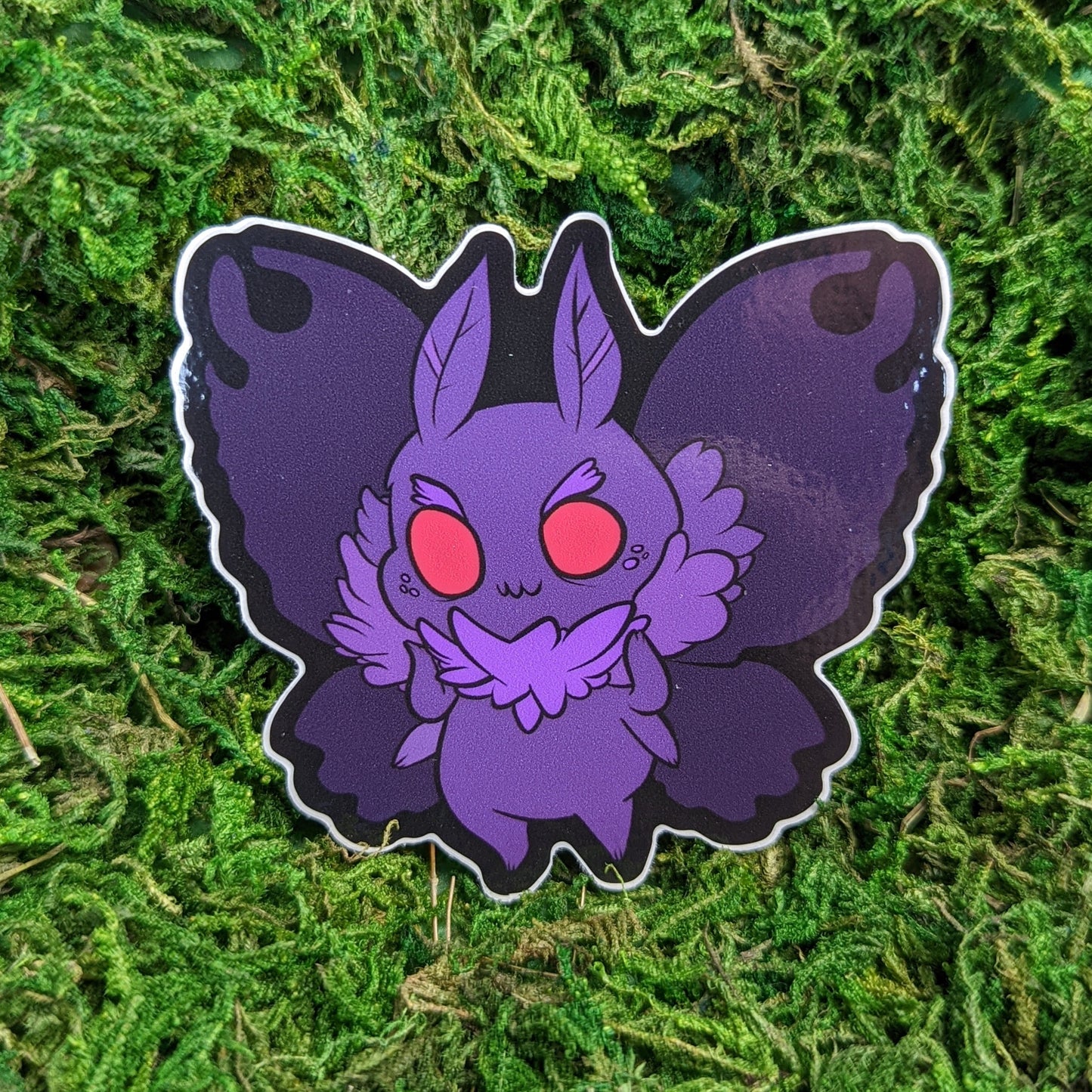 Purple Mothman Sticker