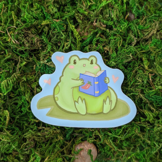 Me Time Frog Sticker