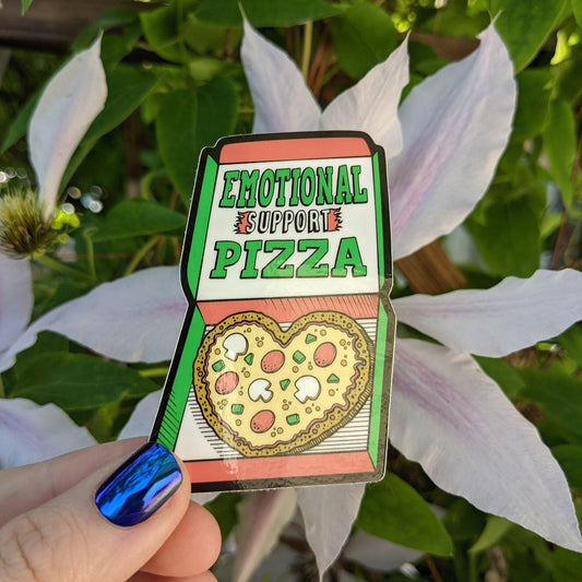 Emotional Support Pizza Sticker