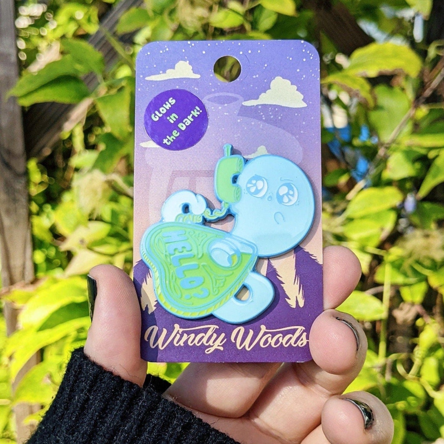 Wrong Number Ghost Planchette Enamel Pin