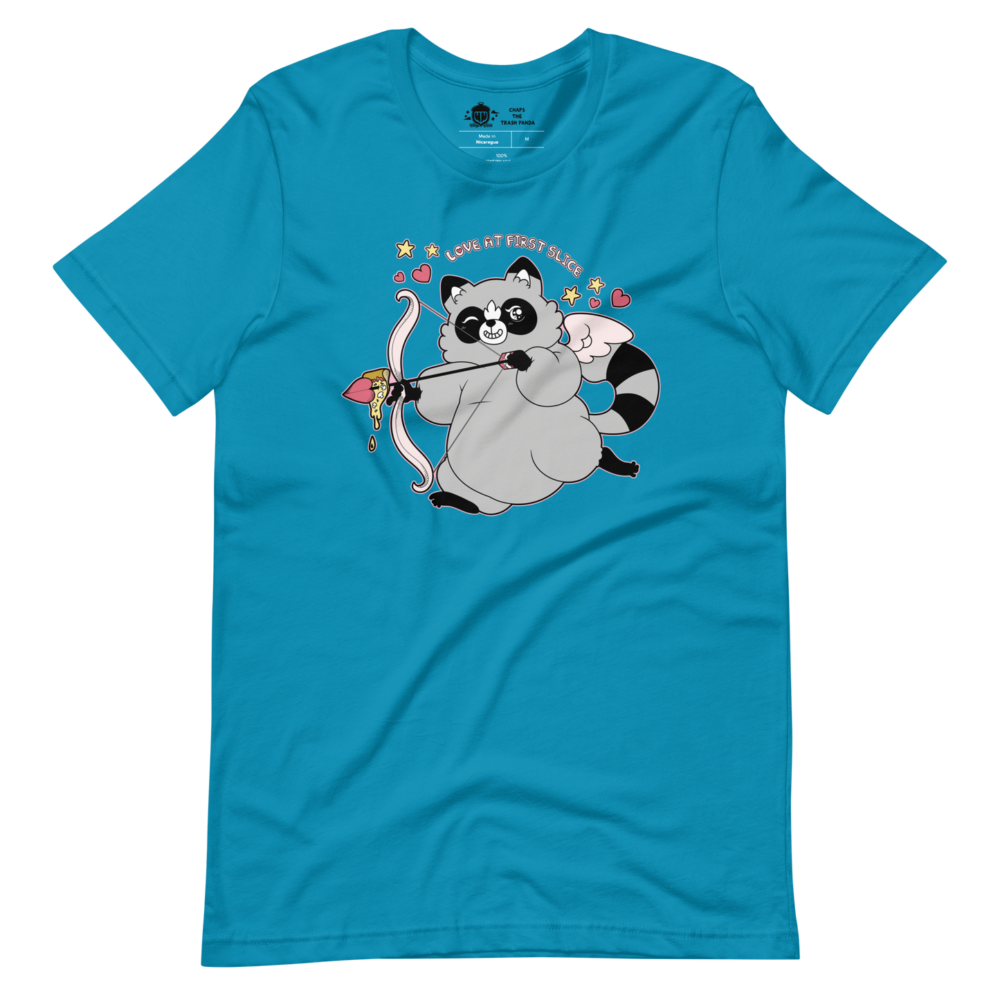 Chaps The Raccoon Love at First Slice t-shirt