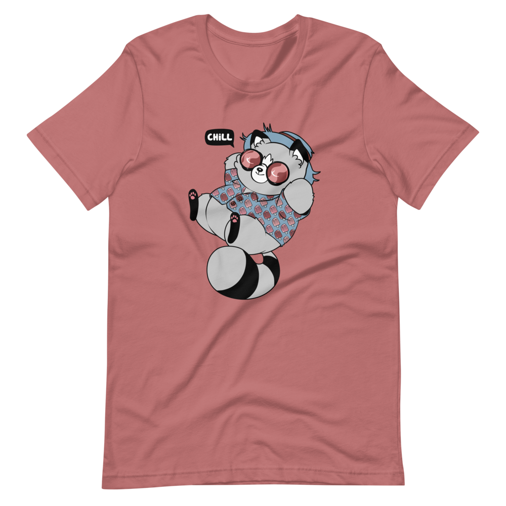 Chaps the Raccoon Chill Unisex t-shirt